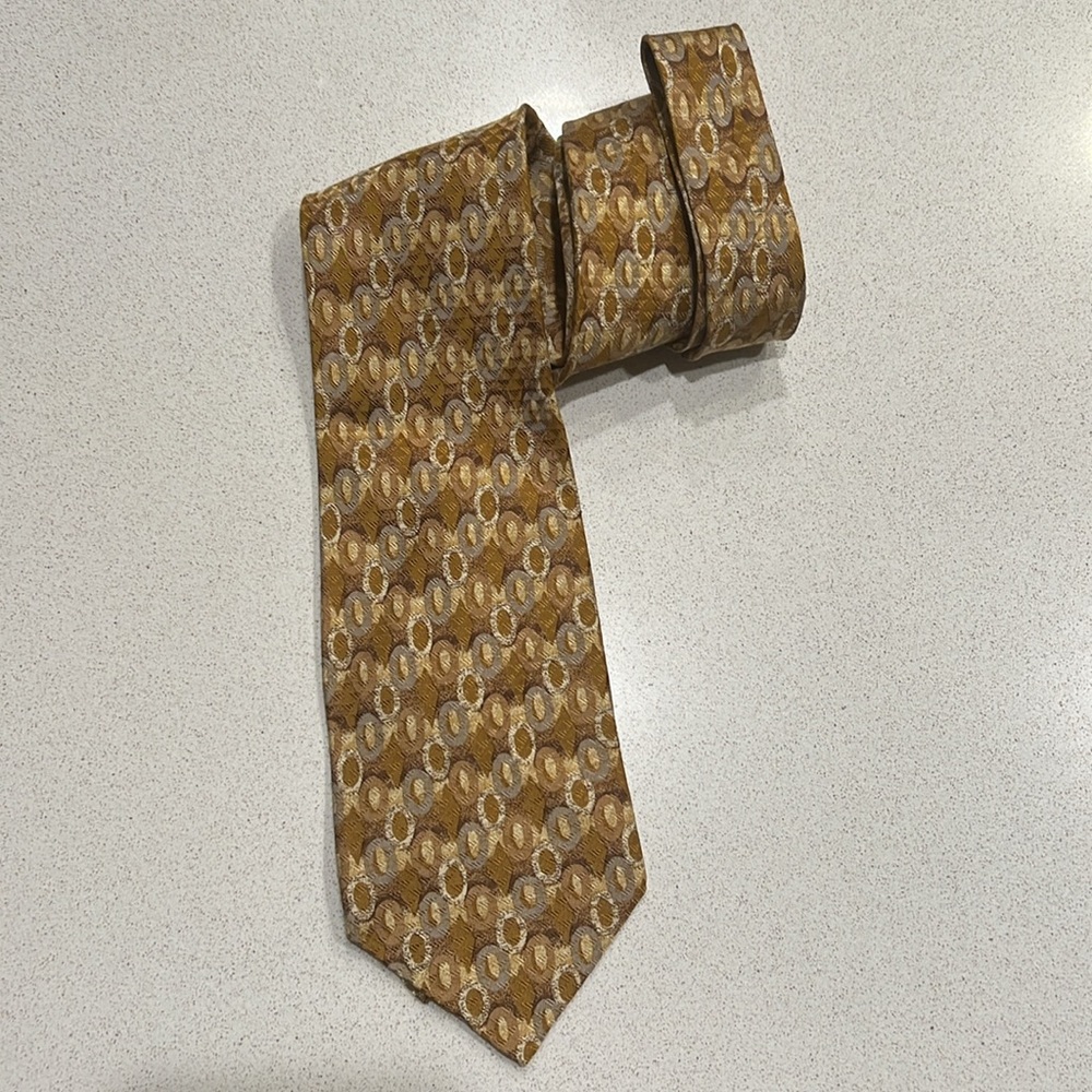 🔴Domenico Franco -  Vintage Geometric - 100% Silk Neck Ties